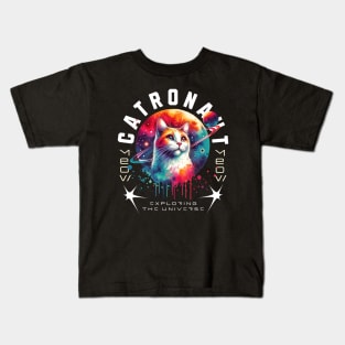 Cat in Space, Cat Lovers, Kitten in Space , Cat Astronaut Kids T-Shirt